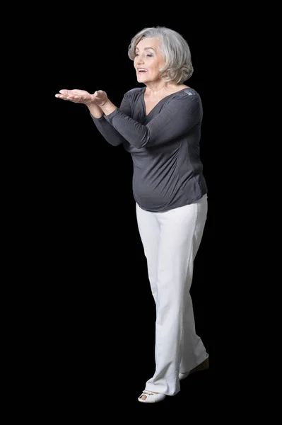 Full height portrait of mature woman — Stock Photo, Image