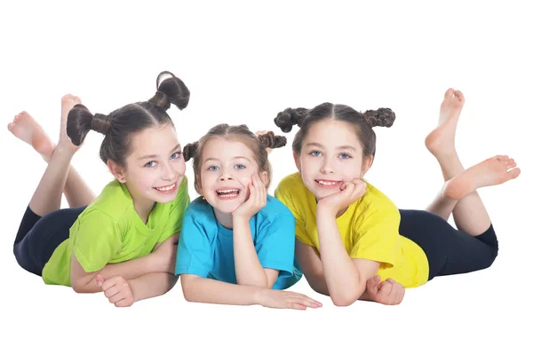 Retrato de niñas lindas posando — Foto de Stock