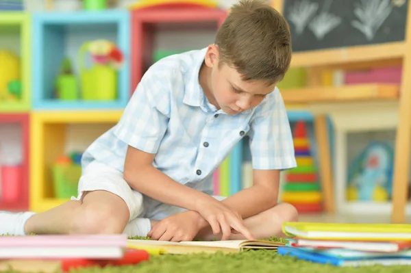 Giovane Ragazzo Che Compiti Casa — Foto Stock