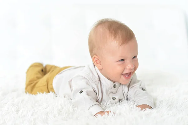 Schöne Süße Baby Junge Studio — Stockfoto