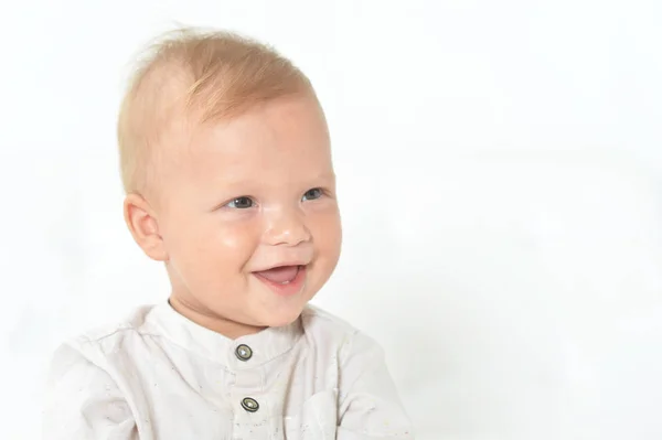 Vacker Söt Baby Boy Studio — Stockfoto