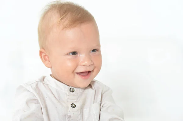 Vacker Söt Baby Boy Studio — Stockfoto