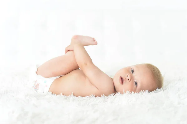 Schöne Süße Baby Junge Studio — Stockfoto