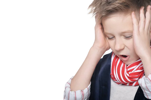 Lachende kleine jongen — Stockfoto