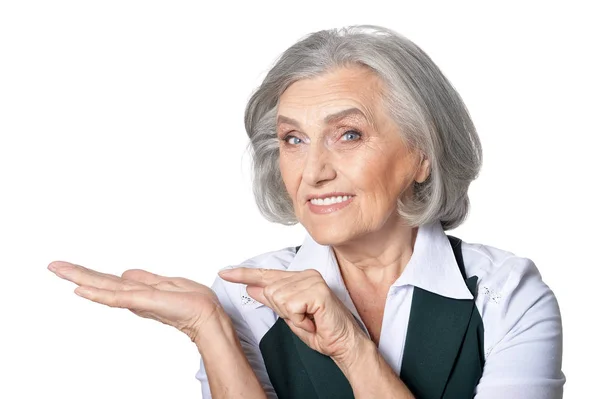 Smiling senior woman — Stock Photo, Image