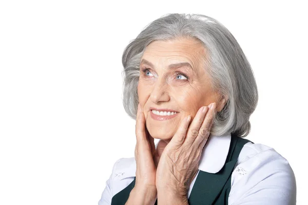 Smiling senior woman — Stock Photo, Image