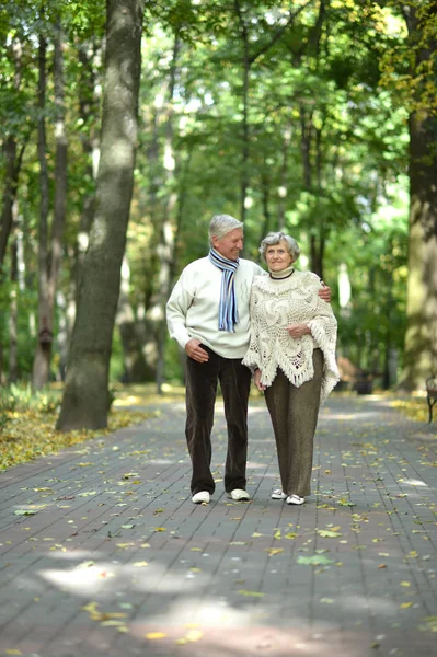 Pretty elderly couple — Stock Photo, Image