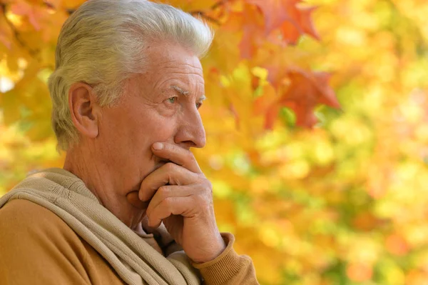 Senior man outdoors — Stock Photo, Image