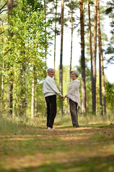 Casal velho no parque — Fotografia de Stock