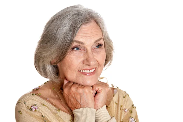 Portrait of beautiful senior woman — Stock Photo, Image