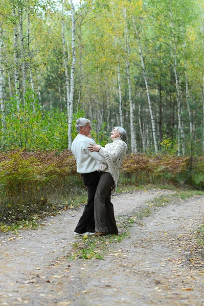 Casal velho no parque — Fotografia de Stock