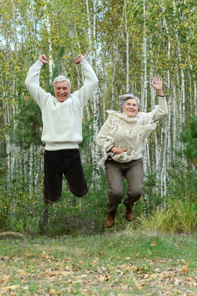 Szczęśliwa para starców — Zdjęcie stockowe