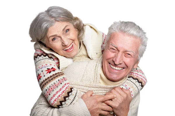 Usměvavá starší pár — Stock fotografie