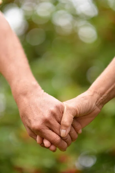 Closeup of hands together — Stock Photo, Image