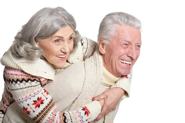 Sonriendo pareja madura — Foto de Stock