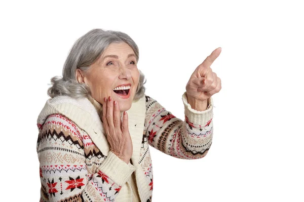 Senior woman posing — Stock Photo, Image