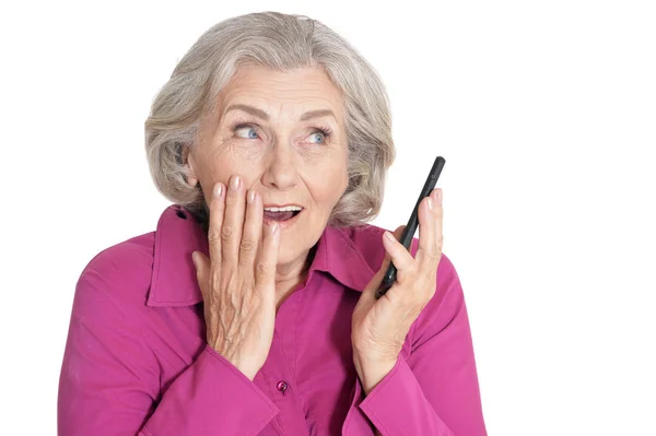 Portrait of beautiful senior woman — Stock Photo, Image