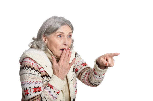 Senior woman posing — Stock Photo, Image