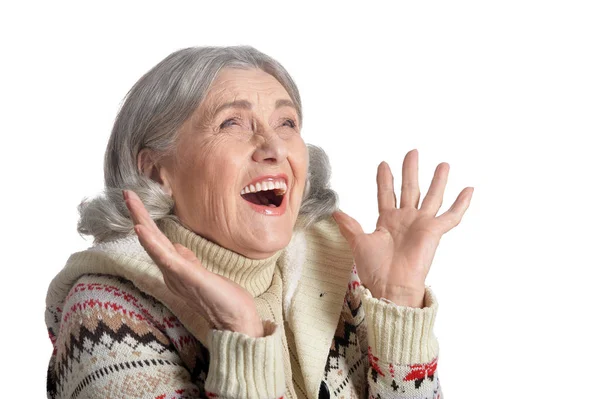 Senior woman posing — Stock Photo, Image