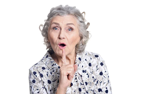 Portrait of beautiful mature woman — Stock Photo, Image