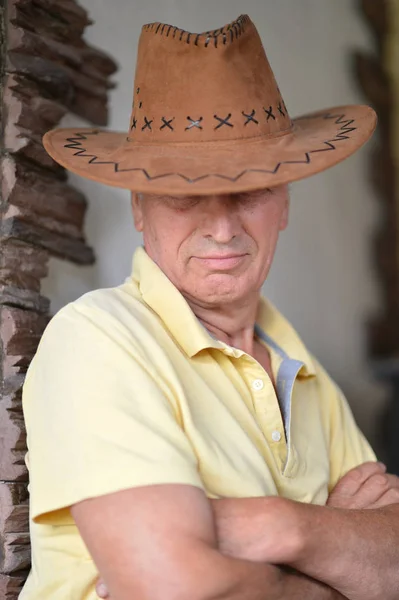 Äldre cowboy — Stockfoto