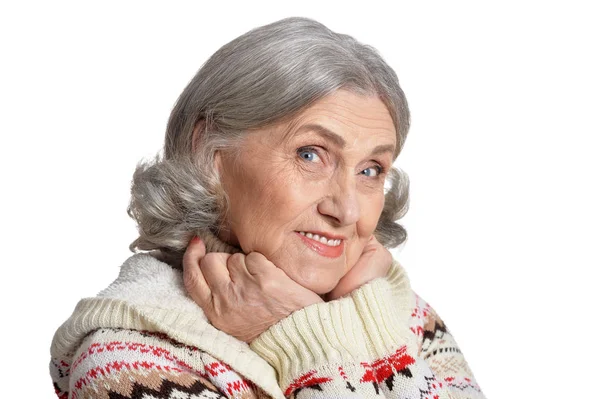 Senior woman posing — Stock Photo, Image