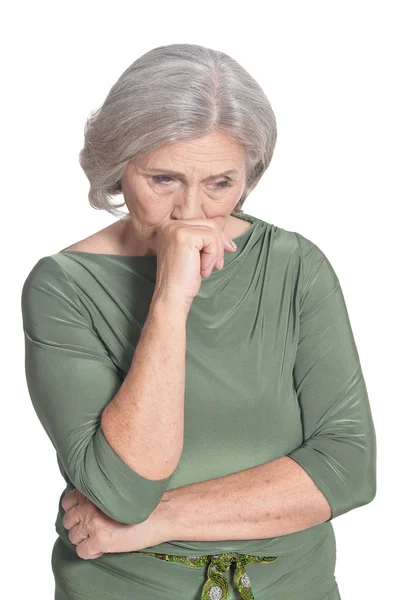 Zmęczona kobieta starszy — Zdjęcie stockowe