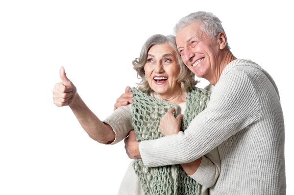 Feliz pareja de ancianos — Foto de Stock