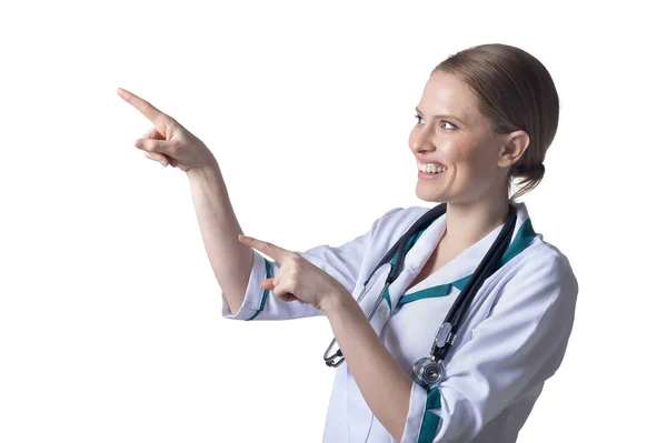 Kadın doktor poz — Stok fotoğraf