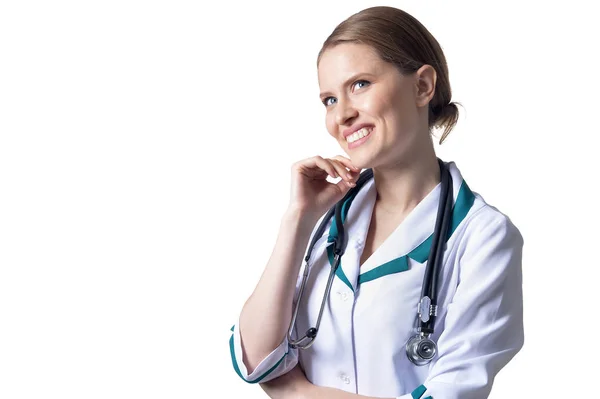 Kobieta lekarz pozowanie — Zdjęcie stockowe