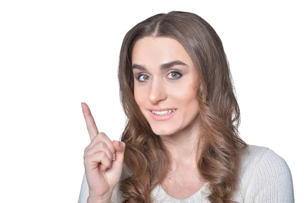 Retrato de mujer hermosa — Foto de Stock