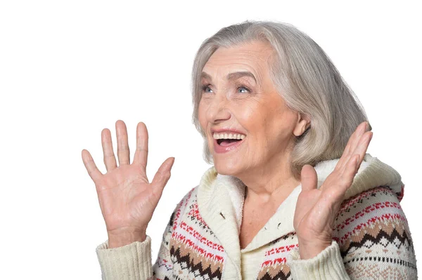 Smiling senior woman — Stock Photo, Image