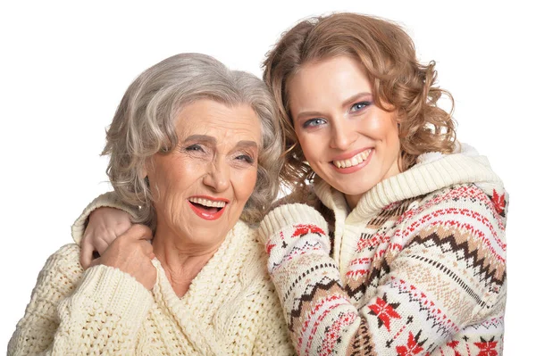 Starší matka a její dcera — Stock fotografie