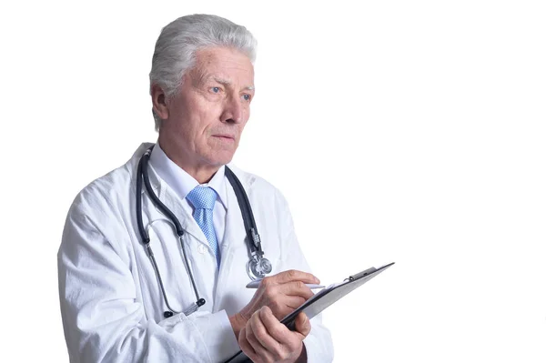 Male doctor with stethoscope — Stock Photo, Image