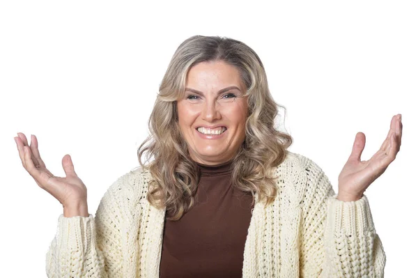 Smiling mature woman — Stock Photo, Image