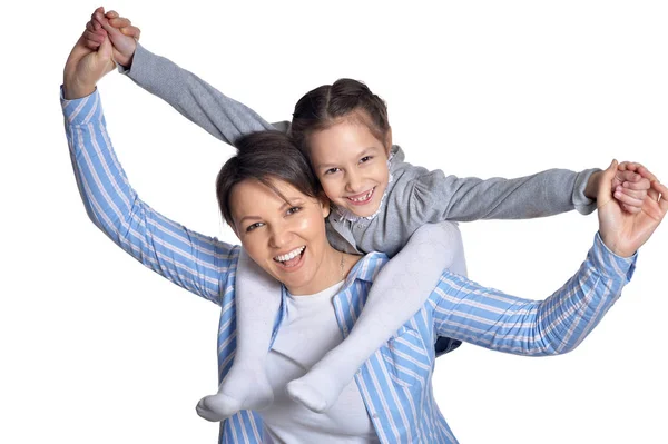 Happy mother with daughter — Stock Photo, Image