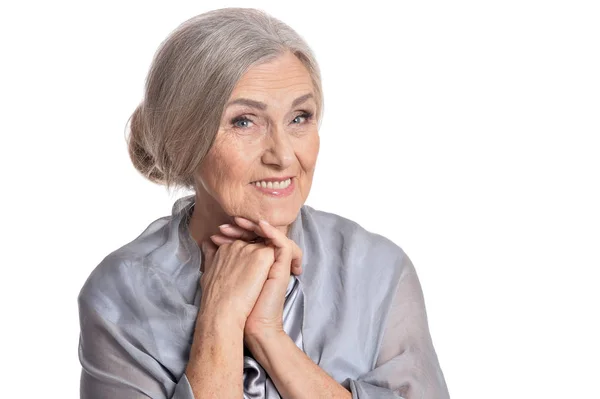 Smiling senior woman — Stock Photo, Image