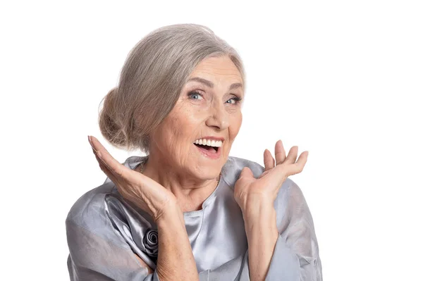 Smiling senior woman — Stock Photo, Image