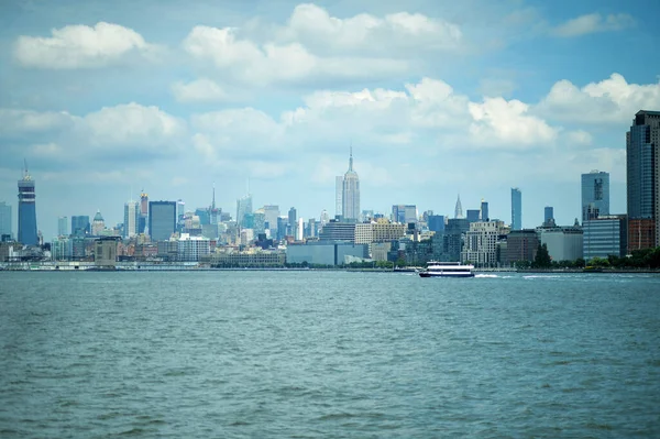 New York City Skyline Med Skyskrapor — Stockfoto