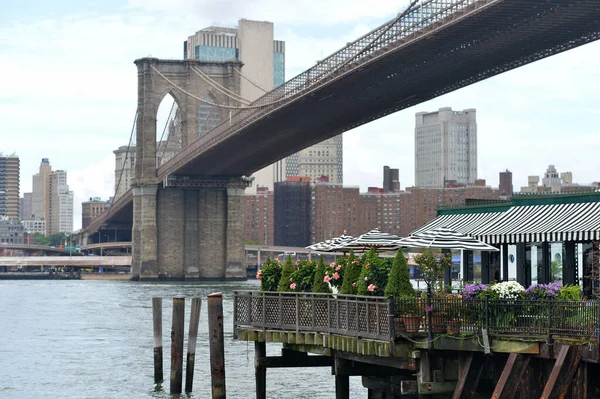 Бруклінський Міст Нью Йорк Сша — стокове фото