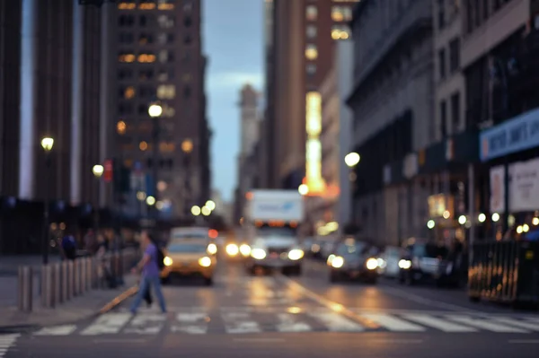 Scène Rue Soir New York — Photo