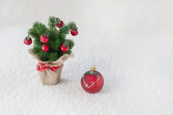 Kerstboom Rode Baube — Stockfoto
