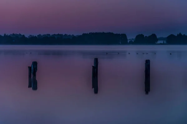 Beautiful Sunrise Lake Polish Sunrise — Stock Photo, Image