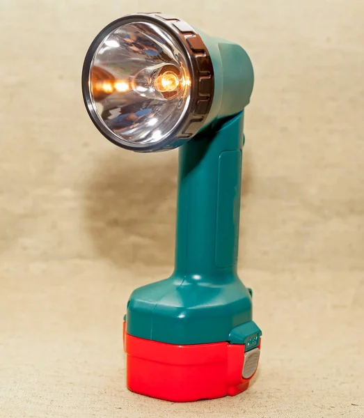 Flashlight Battery Kit Drill — Stock Photo, Image