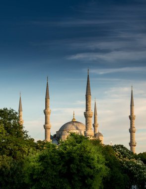 Sultanahmet Camii (Sultanahmet Camii) işareti ve Istanbul 'un sembolü olduğunu