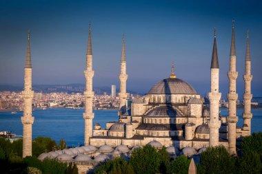 Sultanahmet Camii (Sultanahmet Camii) işareti ve Istanbul 'un sembolü olduğunu