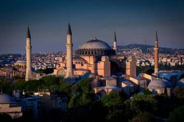 Sultanahmet Camii (Sultanahmet Camii) işareti ve Istanbul 'un sembolü olduğunu