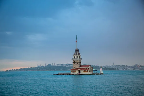 Maiden Tower Lugar Histórico Mais Visitado Istambul — Fotografia de Stock
