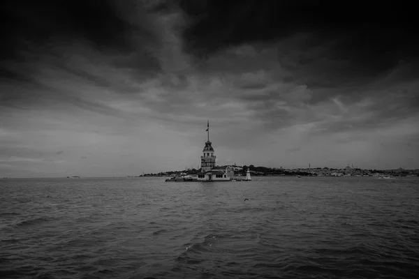 Maiden\'s Tower is also known as Kizkulesi which is located at the entrance of the Bosphorus Strait and today it became the symbol of Istanbul.