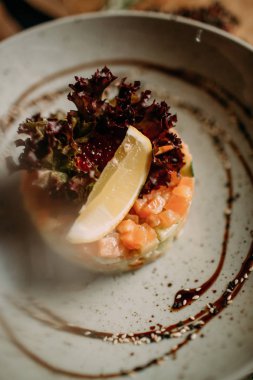 geleneksel Moğol gıda dekor ile